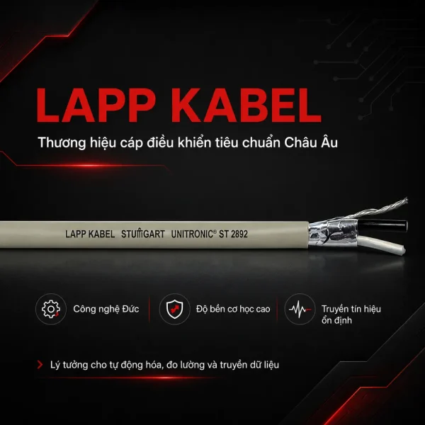Cáp điều khiển Lapp Kabel 22AWG 1 pair 3800764
