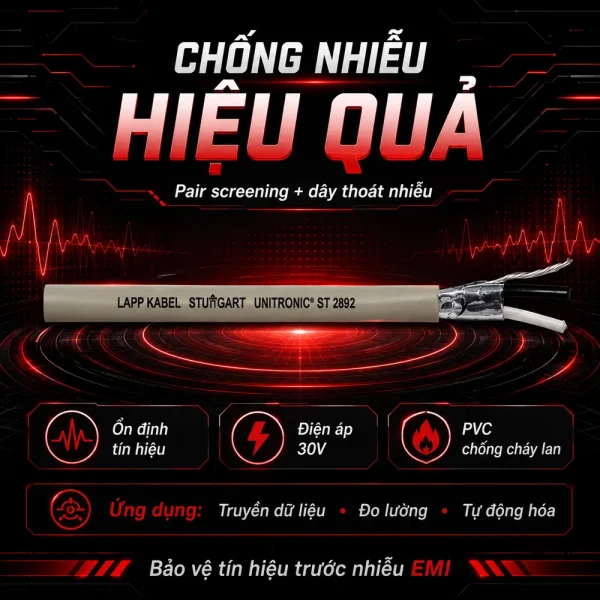 Cáp điều khiển Lapp Kabel 2X2X22AWG 3800952