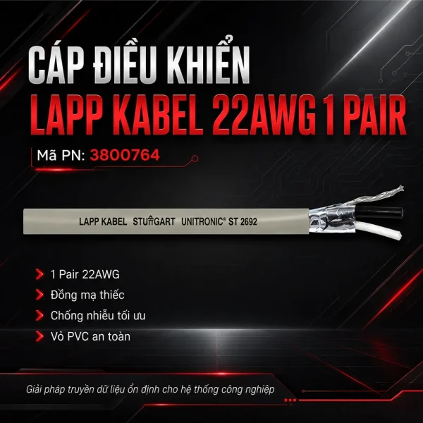 Cáp điều khiển Lapp Kabel 2X2X22AWG 3800952