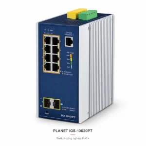IGS-10020PT Switch công nghiệp 8 cổng 1G/PoE + 2 cổng 1G/2.5G SFP