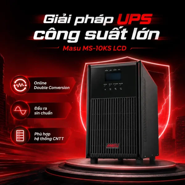 Bộ lưu điện UPS Masu MS-10KS LCD