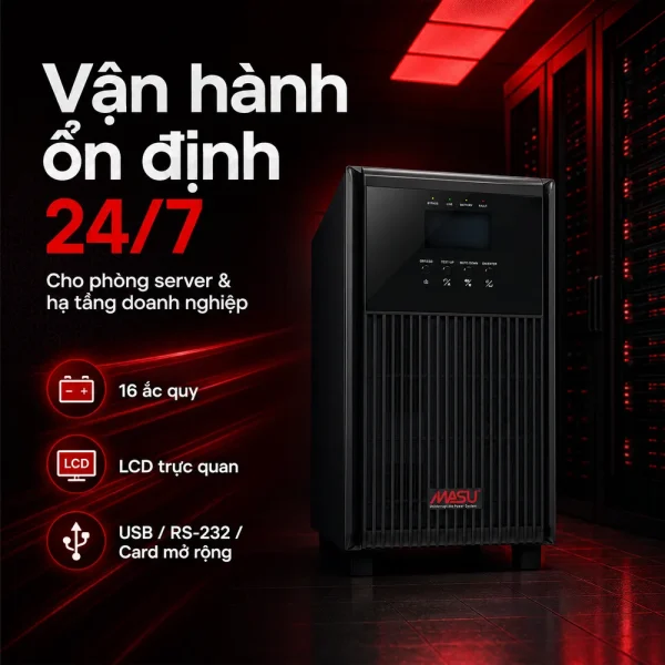 Bộ lưu điện UPS Masu MS-6KS LCD