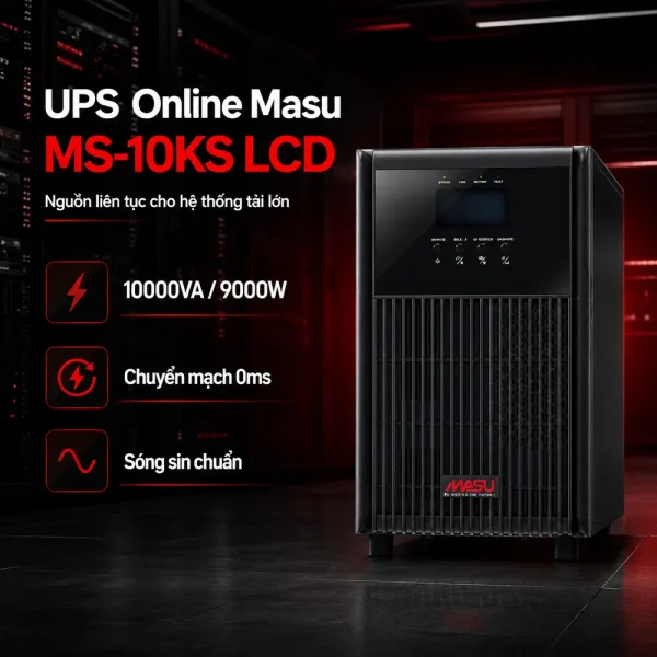 Bộ lưu điện UPS Masu MS-6KS LCD