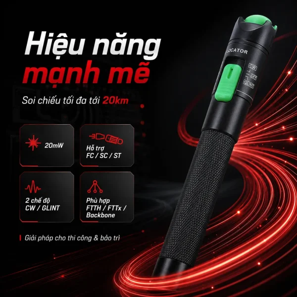 Bút soi quang 30km hàng nhập khẩu