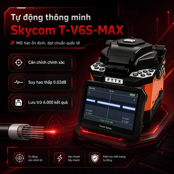 Máy hàn cáp quang Skycom MINI-6S