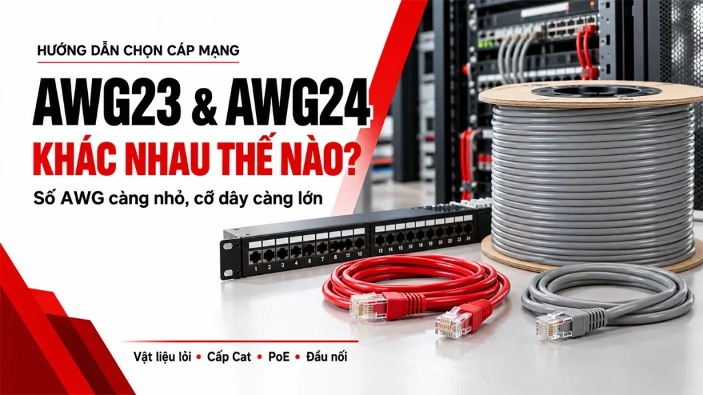 23awg và 24awg khác nhau như nào