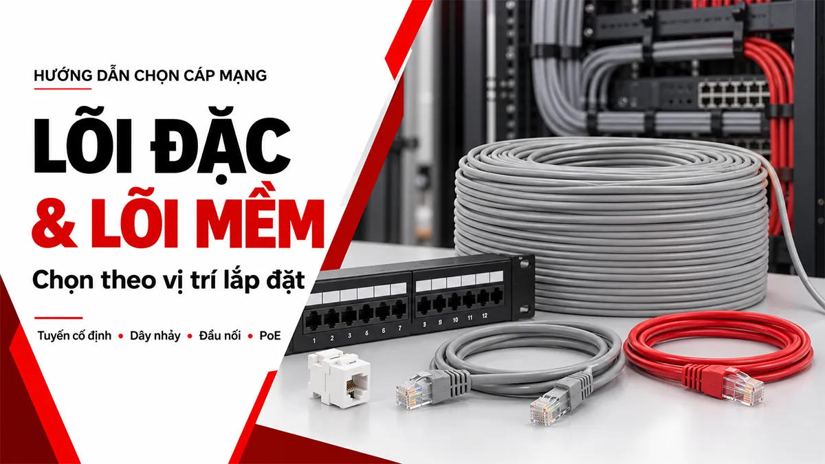 Chọn cáp mạng lõi đặc hay lõi mềm