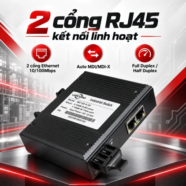 Bộ chuyển đổi quang điện Upcom MC102-S-20