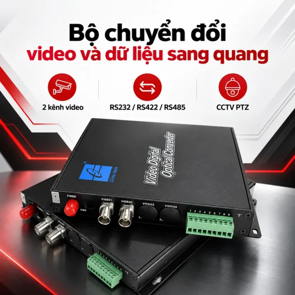 Bộ chuyển đổi Video sang quang 3Onedata SWV60201