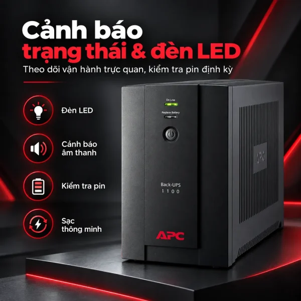 Bộ lưu điện UPS APC BX1100LI-MS 1.1KVA AVR