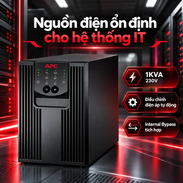 Bộ lưu điện UPS APC SRC1000I 1KVA 230V