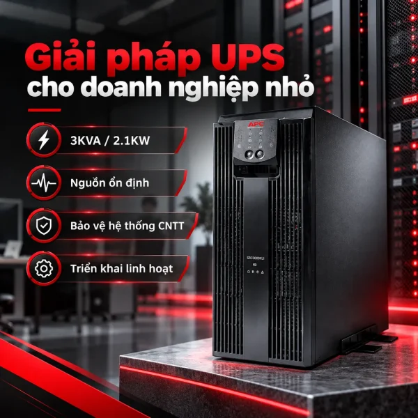 Bộ lưu điện UPS APC SRC3000XLI RC 3KVA 230V