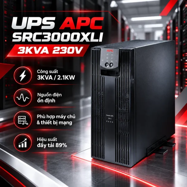 Bộ lưu điện UPS APC SRC3000XLI RC 3KVA 230V