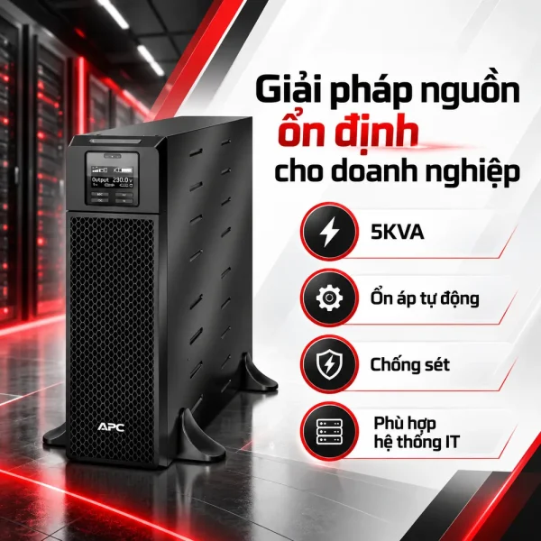 Bộ lưu điện UPS APC SRT5KXLI SRT 5KVA 230V