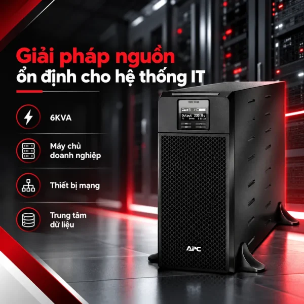 Bộ lưu điện UPS APC SRT6KXLI SRT 6KVA 230V
