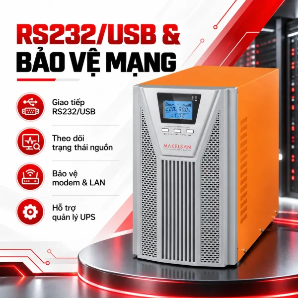 Bộ lưu điện UPS MAKELSAN 2.2KVA