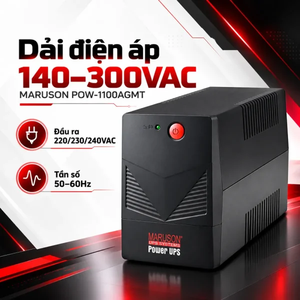 Bộ Lưu Điện UPS MARUSON POW-1100AGMT 1100VA/600W