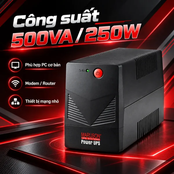Bộ Lưu Điện UPS MARUSON POW-500AGMU 500VA/250W