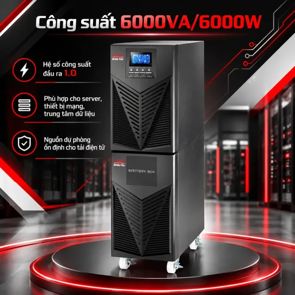 Bộ Lưu Điện UPS MARUSON ULT-P6KRT 6000VA/6000W