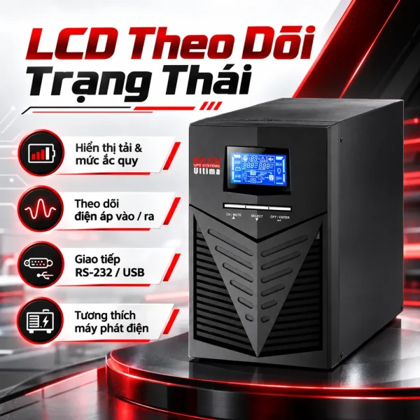 Bộ Lưu Điện UPS MARUSON ULT-W2K(L) 2000VA/1600W