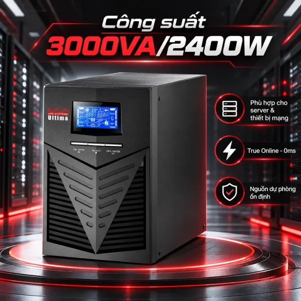 Bộ Lưu Điện UPS MARUSON ULT-W3K(L) 3000VA/2400W