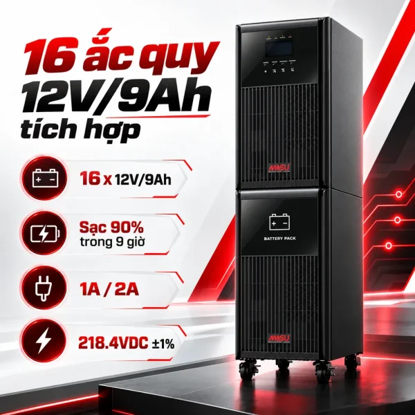 Bộ lưu điện UPS Masu MS-10K LCD
