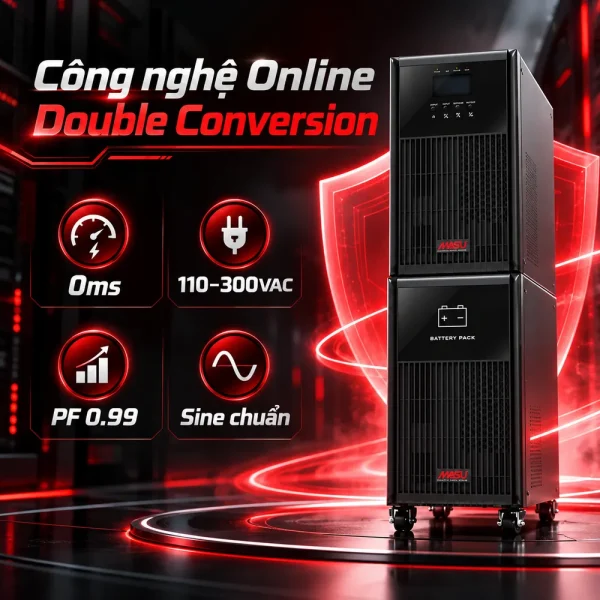 Bộ lưu điện UPS Masu MS-10K LCD