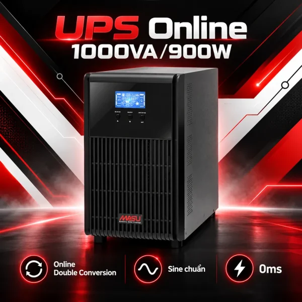 Bộ lưu điện UPS Masu MS-1K LCD