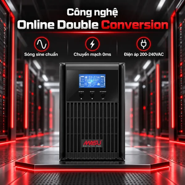 Bộ lưu điện UPS Masu MS-1KS LCD