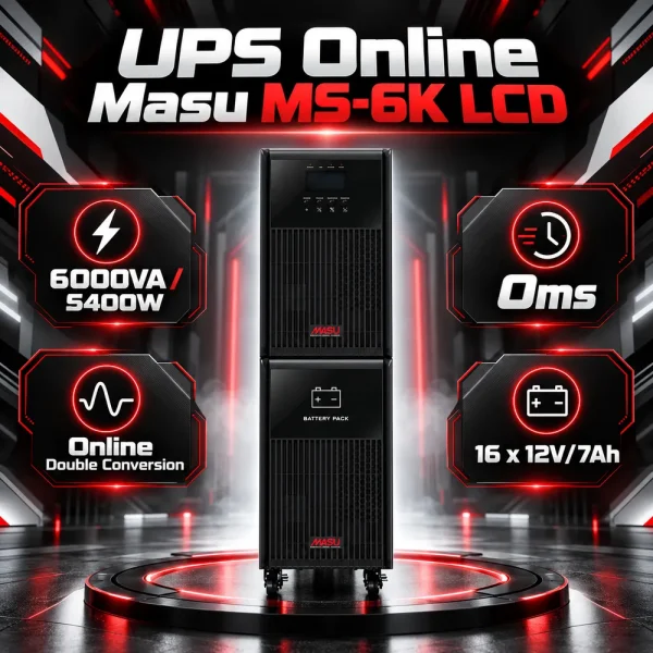 Bộ lưu điện UPS Masu MS-6K LCD