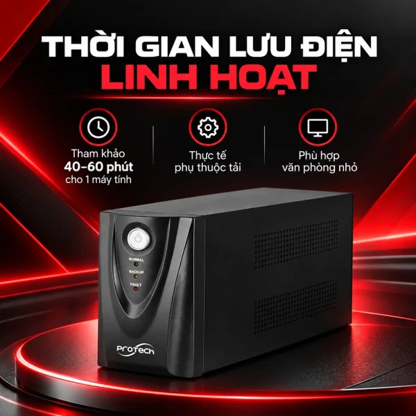 Bộ lưu điện UPS PROTECH 1KVA ONLINE