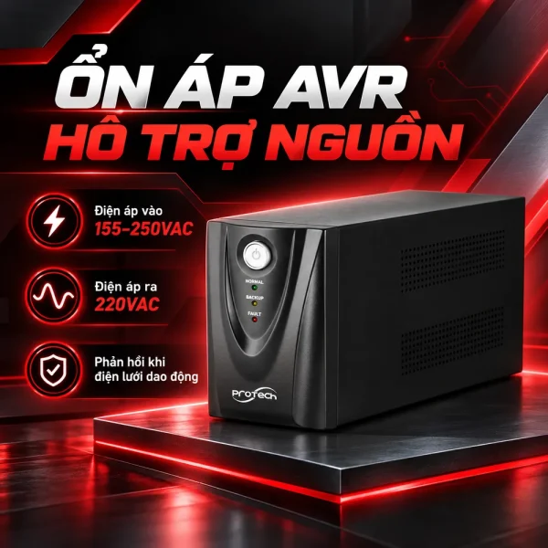 Bộ lưu điện UPS PROTECH 1KVA ONLINE