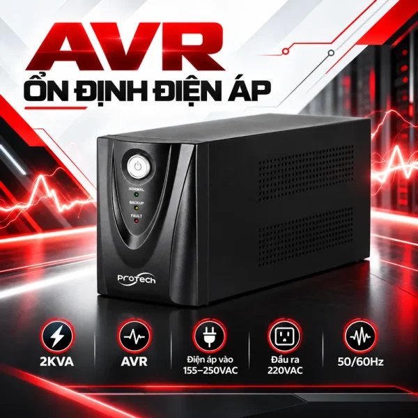 Bộ lưu điện UPS PROTECH 2KVA ONLINE