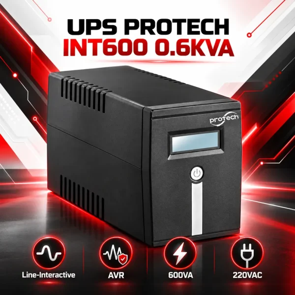 Bộ lưu điện UPS PROTECH INT600 0.6KVA