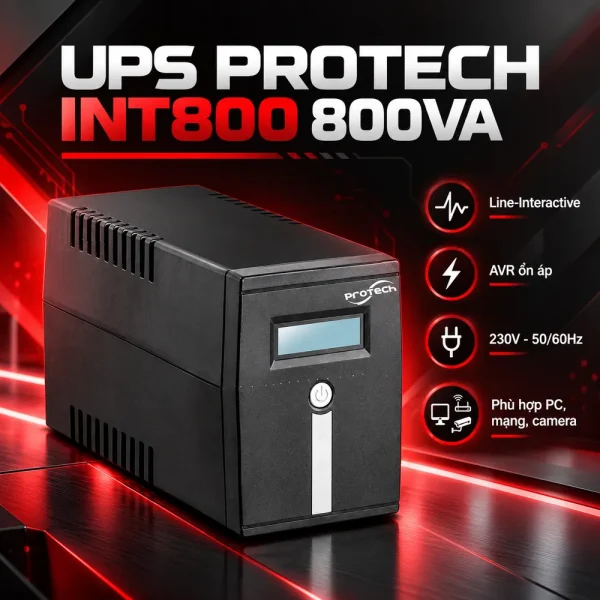 Bộ lưu điện UPS PROTECH INT800 800VA