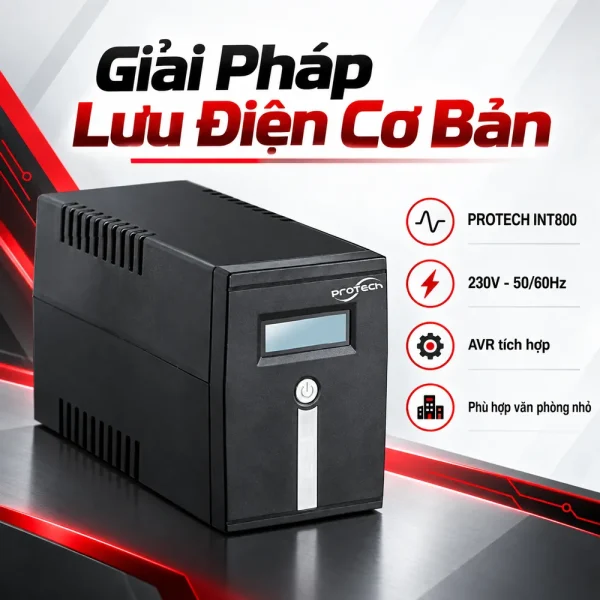 Bộ lưu điện UPS PROTECH INT800 800VA