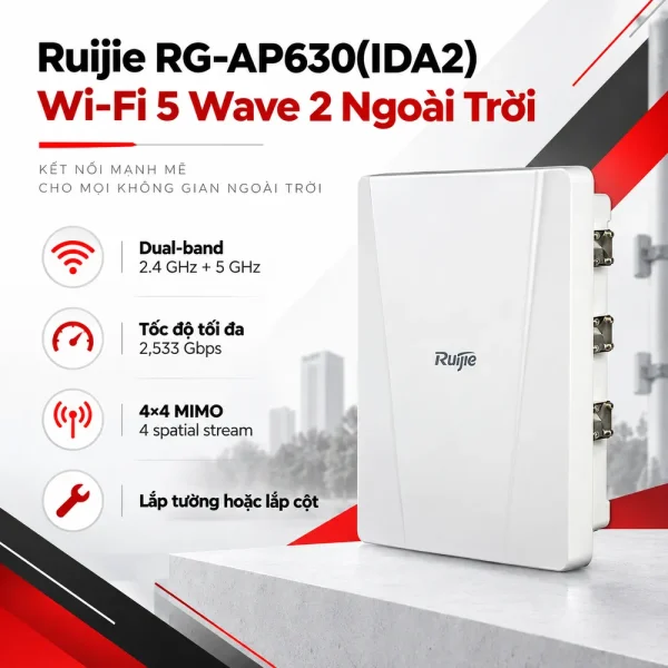 Bộ phát sóng wifi ngoài trời RUIJIE RG-AP630(IDA2)