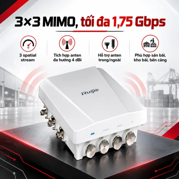 Bộ phát sóng wifi ngoài trời RUIJIE RG-AP630(IODA)