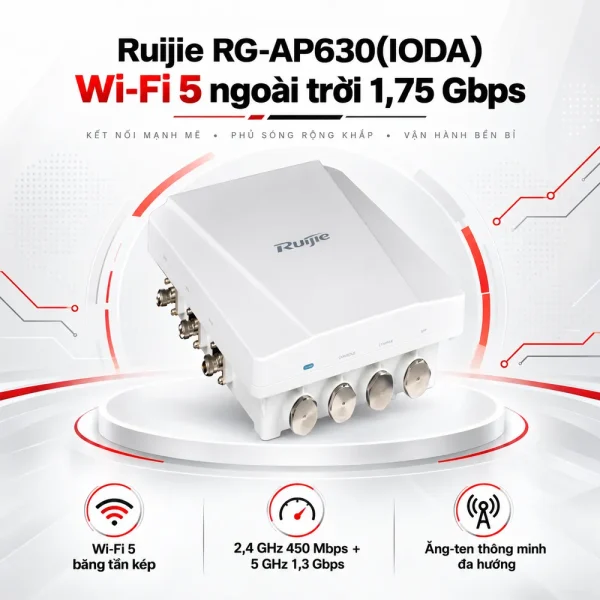 Bộ phát sóng wifi ngoài trời RUIJIE RG-AP630(IODA)