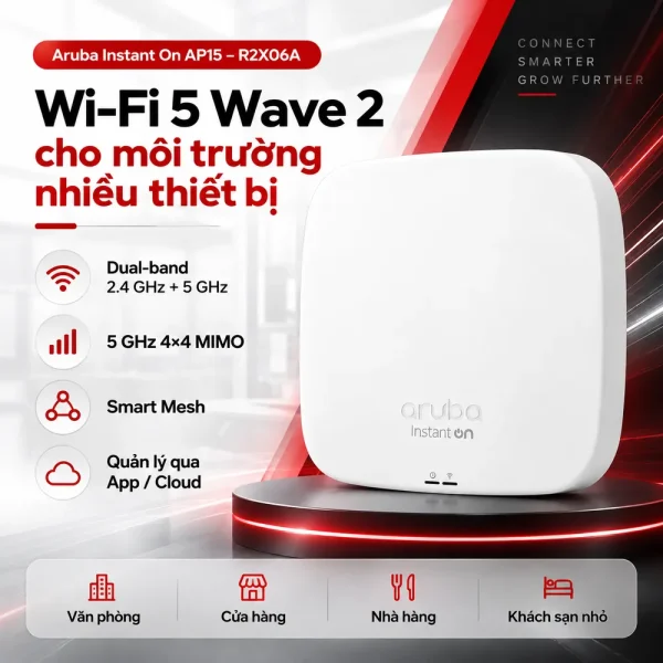 Bộ phát WiFi Aruba Instant on AP15 – R2X06A