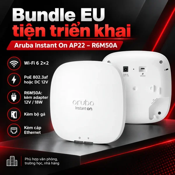 Bộ phát wifi Aruba Instant On AP22 – R6M50A