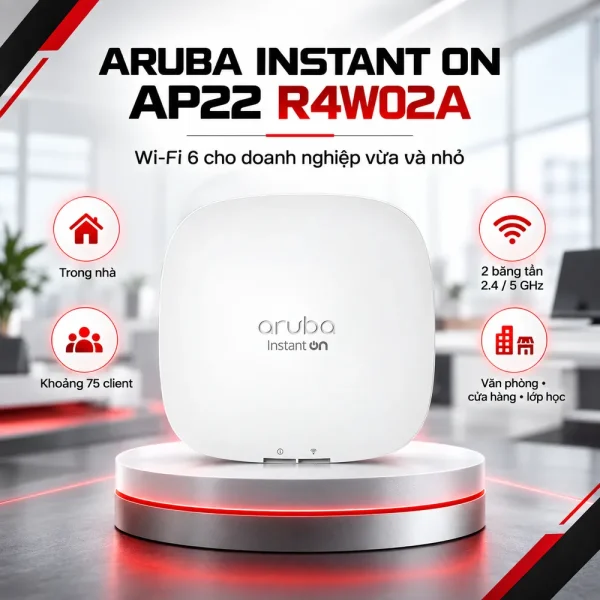 Bộ phát wifi Aruba Instant On AP22 (RW) – R4W02A