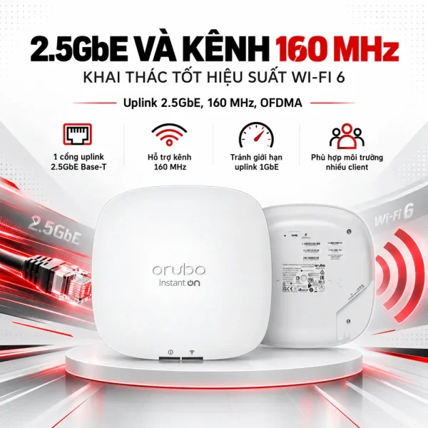 Bộ phát Wifi ARUBA Instant On AP25 Bundle – R9B28A