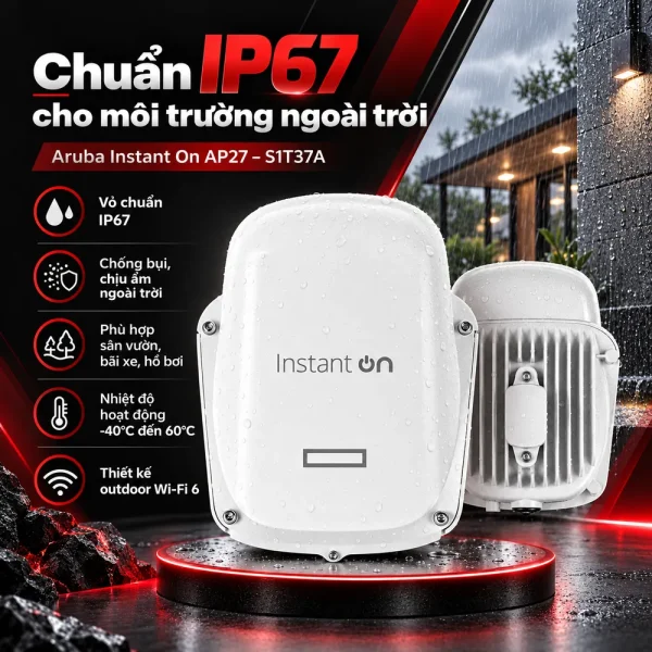 Bộ phát WiFi Aruba Instant On S1T37A AP27 (RW) Access Point