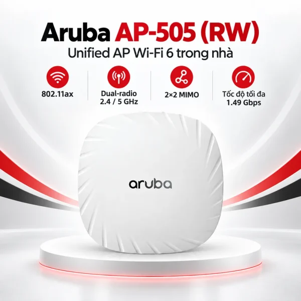 Bộ phát WiFi Aruba R2H28A AP-505 (RW) Unified AP