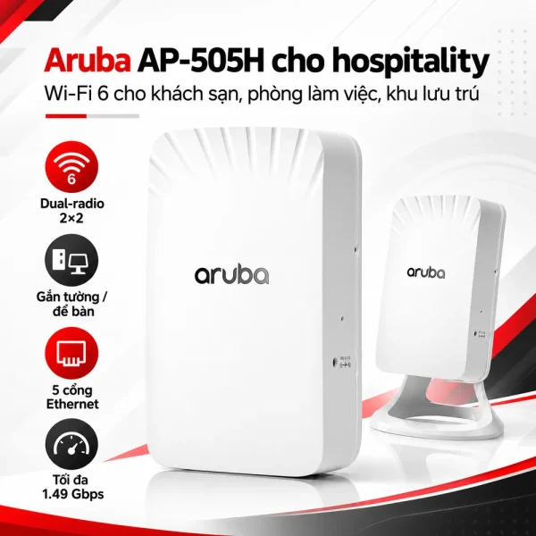 Bộ phát WiFi Aruba R3V46A AP-505H (RW) Unified AP