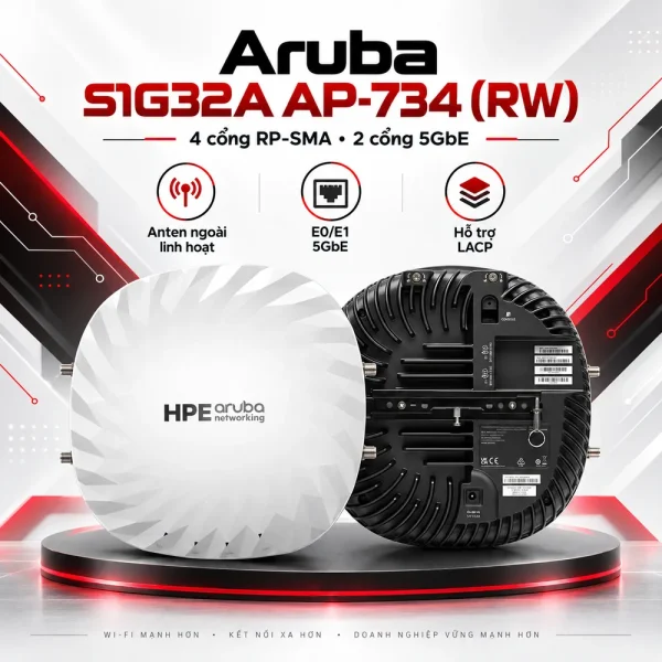 Bộ phát wifi Aruba S1G32A AP‑734 (RW) Unified AP