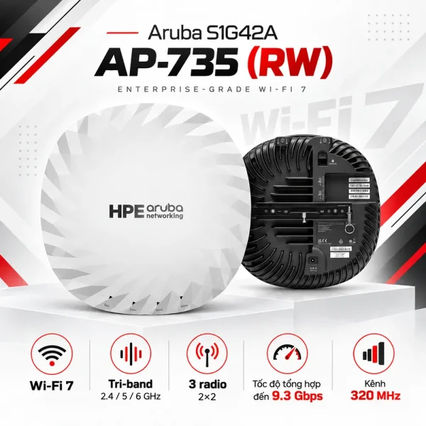 Bộ phát wifi Aruba S1G42A AP‑735 (RW) Unified AP