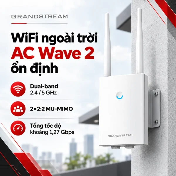 Bộ phát WiFi Grandstream GWN7605LR ngoài trời
