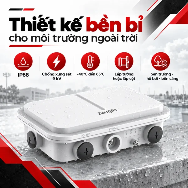 Bộ phát Wifi ngoài trời RUIJIE RG-AP680(CD)